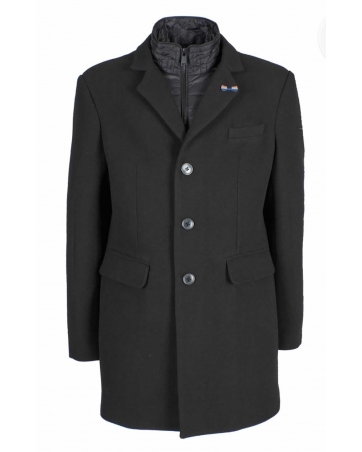 Abrigo 3/4 lana con semi...