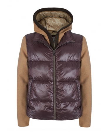 Chaqueta Yeszee lana y plumas