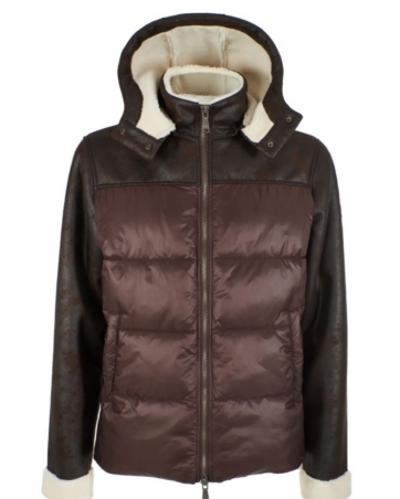 Chaqueta ecopiel y textura...